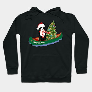 Bernese Mt Dog Christmas Tree Canoe Hoodie